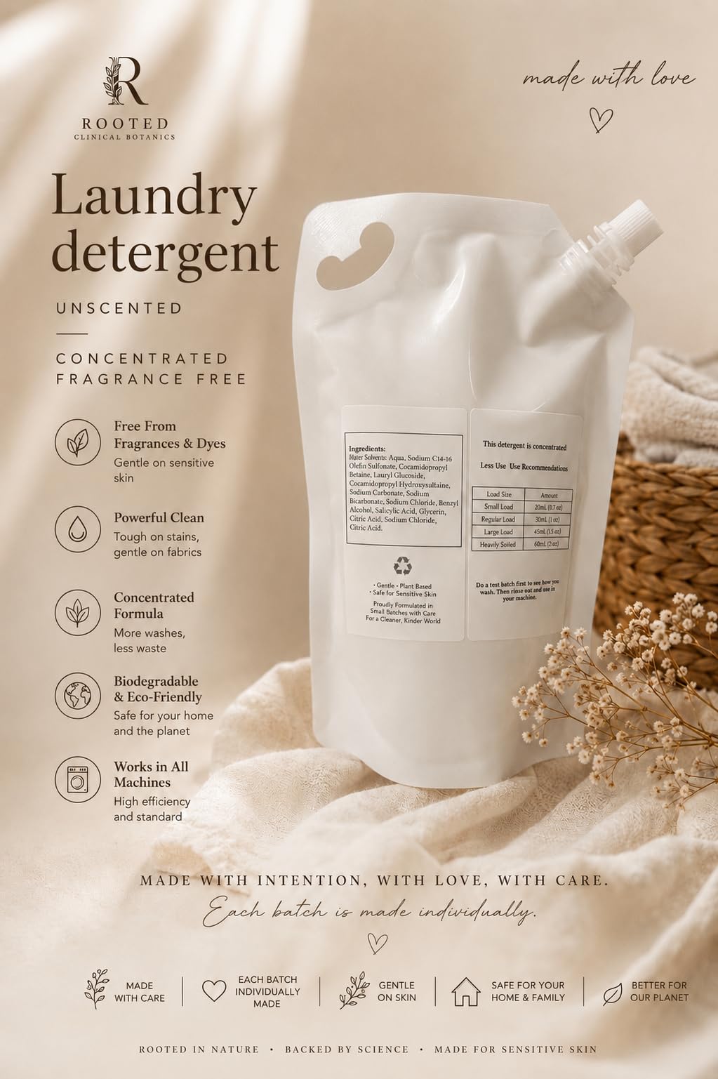 Laundry Detergent 2x Concentrated